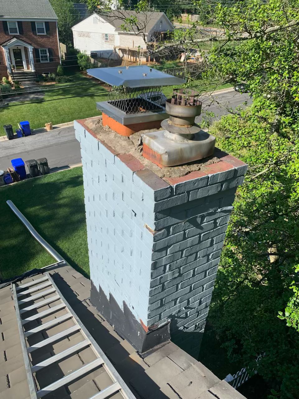 chimney cap and crown