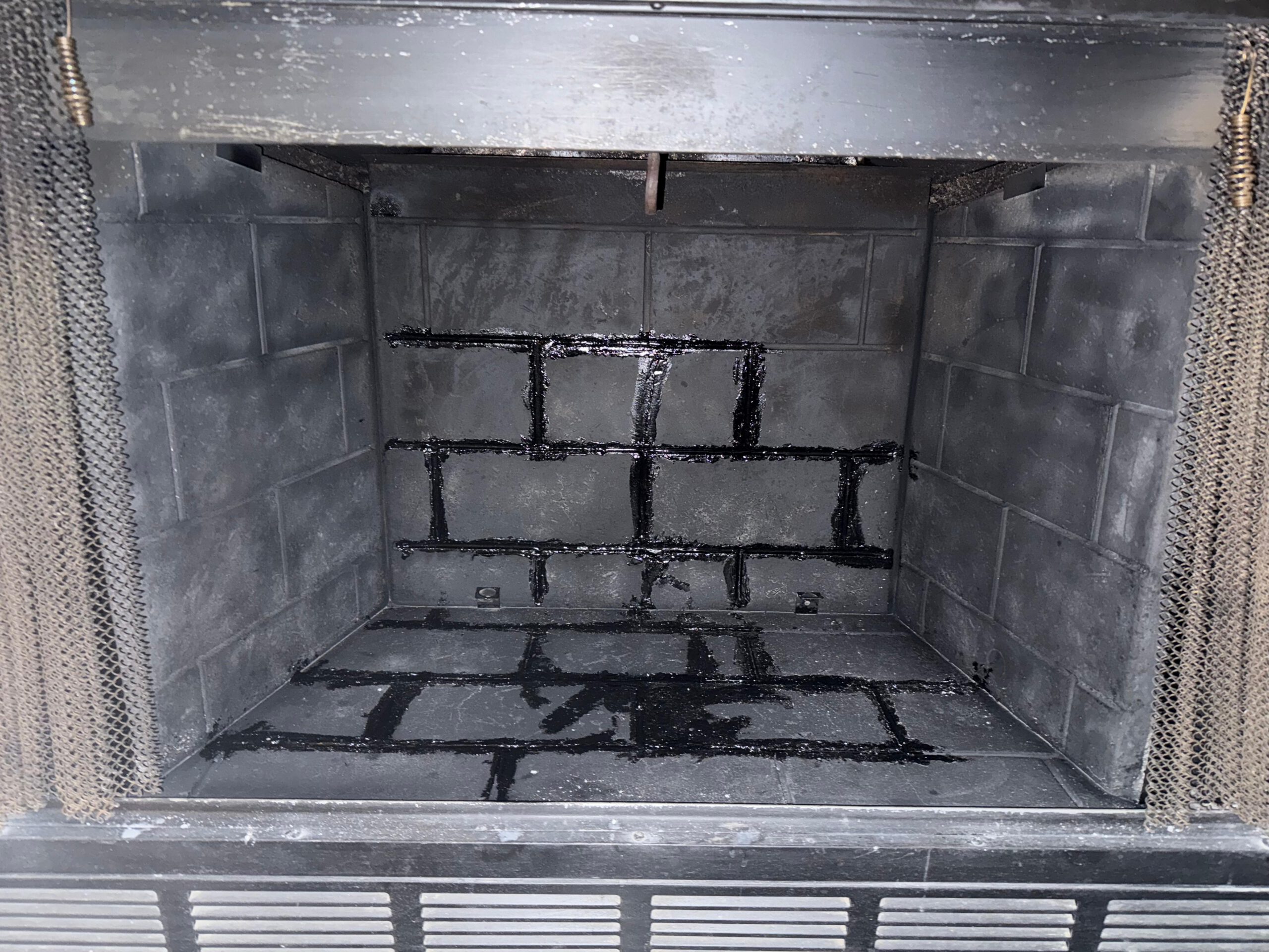 Fireplace after being fixed — chimney repair in Tampa, FL