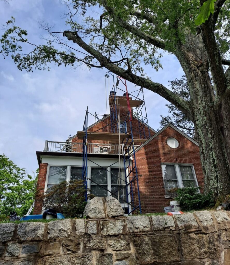 Chimney masonry rebuild by Chimney Exp in Plant City, Florida