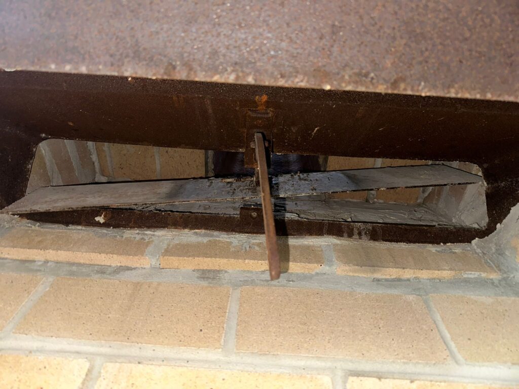 Fireplace damper repair by Chimney Exp in Temple Terrace, Florida